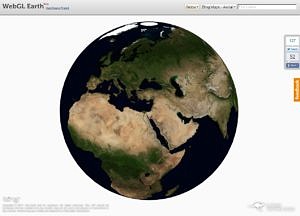 Ukázka aplikace WebGL Earth