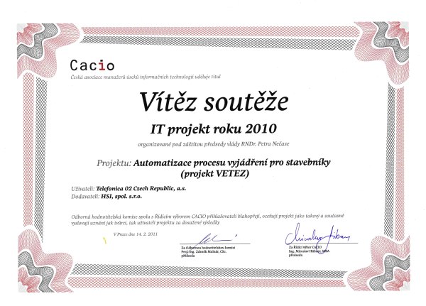 cacio-it-projekt-roku-2010-vitez-diplom