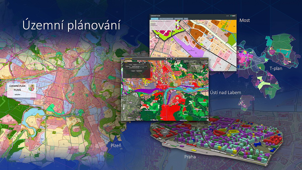 ukázka mapové tvorby uživatelů Esri / zdroj archiv Arcdata Praha / časopis GeoBusiness