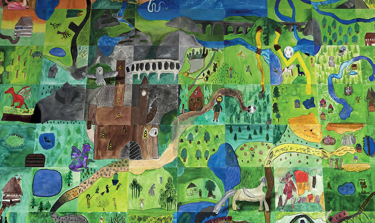 Irena Košková, poster Země malého čaroděje, výřez / GeoBusiness