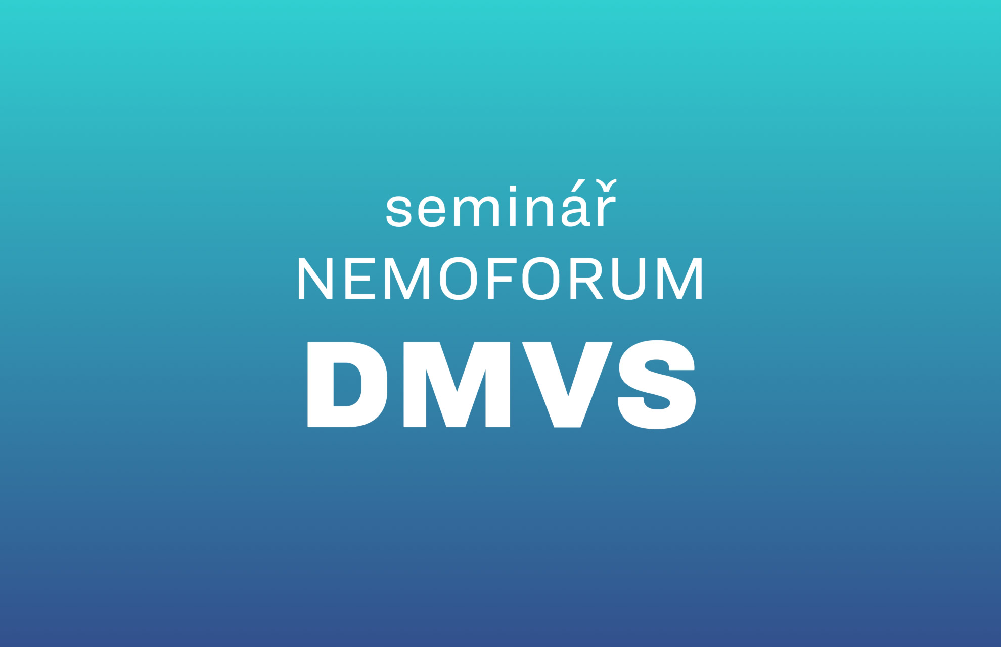 seminář Nemoforum Digitální mapa veřejné správy / 2019